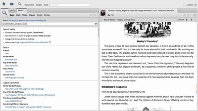 Using Basic Searching to Study Wesley and Whitefield