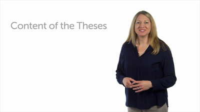 The Content of the Ninety-Five Theses