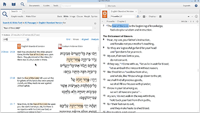 Finding the “Fear of the Lord” and “Knowledge” with Proximity Searching