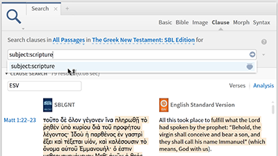 Using the Clause Search to Find Where Scripture Was Fulfilled