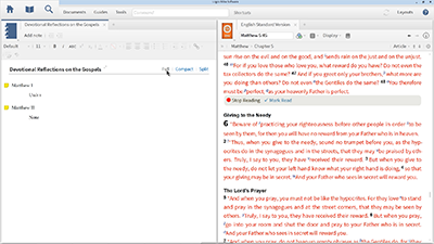 Creating a Devotional Schedule and Recording Notes