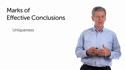 Effective Conclusions: Marks and Cautions