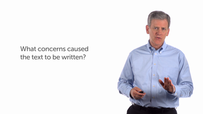3. What Concerns Caused the Text to Be Written? (Part 1)