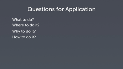 Answering the “How” Question