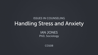 Handling Stress and Anxiety
