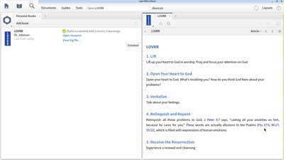 Creating a Personal Book File for the Five-Step Model