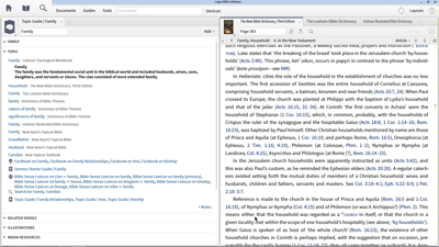 Researching Families in the Biblical World with the Topic Guide
