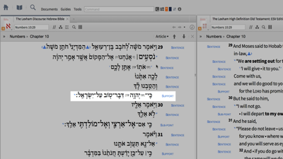 Using the Lexham Discourse Hebrew Bible and the High Definition Old Testament