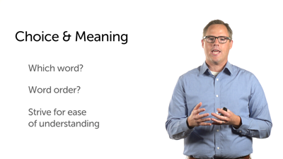 Choice and Meaning