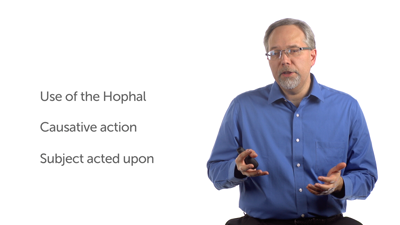 Meaning Nuances of the Hophal