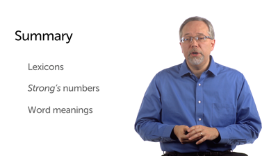 Word Studies: Summary