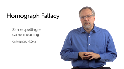 Homograph Fallacy