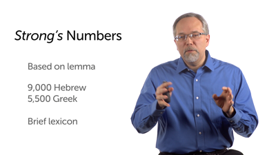 Lexicons’ Use of Strong’s Numbers