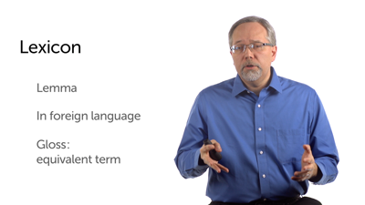 Dictionaries and Lexicons
