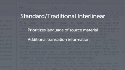 What Is a Reverse Interlinear?