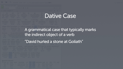 Introducing the Dative Case