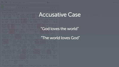 Introducing the Accusative Case