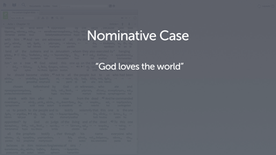 Introducing the Nominative Case