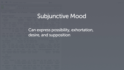 Introducing the Subjunctive