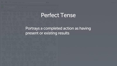 Introducing the Perfect Tense