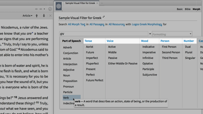 Setting Up Visual Filters