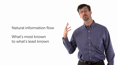 Natural Information Flow
