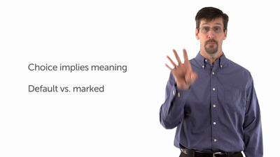 Principle 3: Semantic Meaning vs. Pragmatic Effect