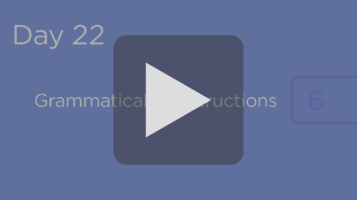 (Day 22) Research Words in the Original Languages: Grammatical Constructions