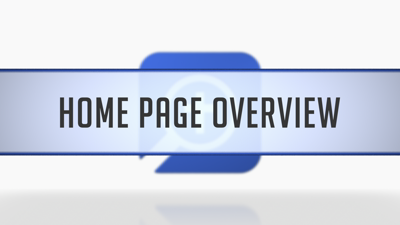 Home Page Overview
