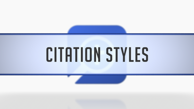 Setting Citation Styles
