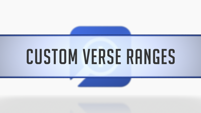 Custom Verse Ranges