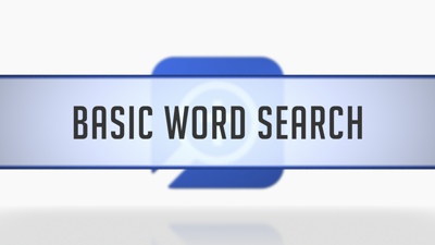 Basic Word Search