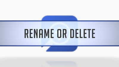 Renaming or Deleting Layouts