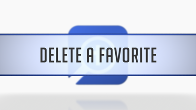 Deleting Favorites