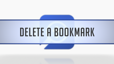 Deleting Bookmarks