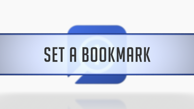 Setting Bookmarks