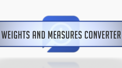 Weights & Measures Converter