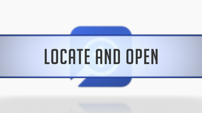 Locating and Opening Interactive Resources