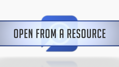 Opening the Timeline from a Resource