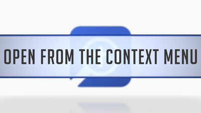 Opening the Factbook from the Context Menu