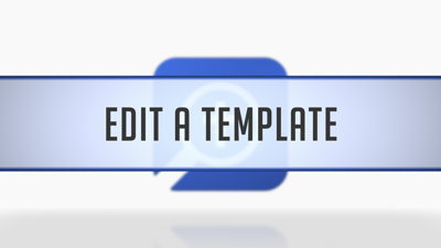 Editing a Custom Template
