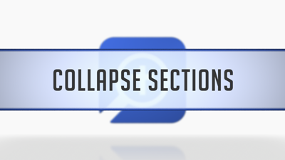 Collapsing Sections