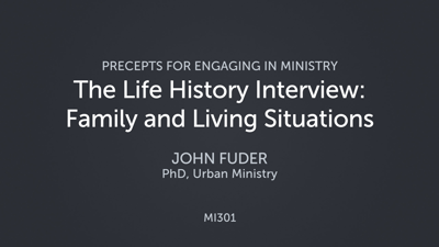 The Life History Interview: Family and Living Situations