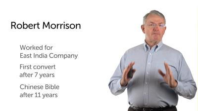 Robert Morrison to China