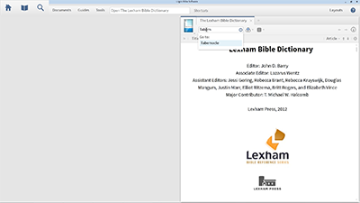 Researching Contextualization in the Lexham Bible Dictionary