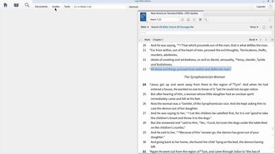 Building a Sermon on Defilement (Mark 7:20–23)