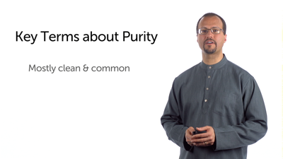 Clean, Unclean, Common, and Holy