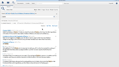 Searching and Highlighting the Early Church Fathers