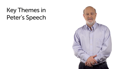 Peter’s Speech Analyzed