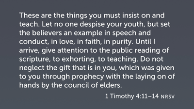 1 Timothy: Piety and Relationships